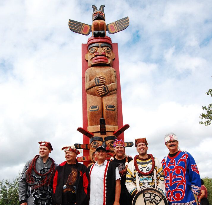New guardian pole installed at K’omoks Estuary
