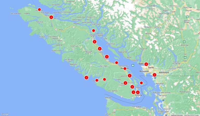 UPDATE: Power restored to 95% of customers on Vancouver Island, South Coast